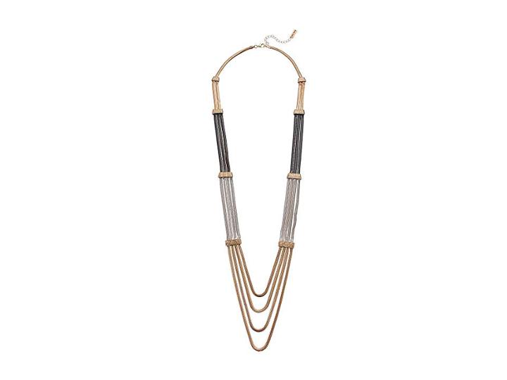 Steve Madden Quadruple Snake Chain Necklace (multi) Necklace