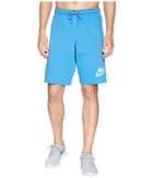 Nike Nsw Shorts French Terry Wash Hbr (equator Blue/photo Blue/white) Men's Shorts
