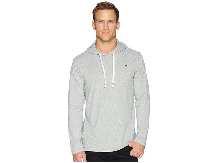 Tommy Hilfiger Cotton Classics Pullover Sweatshirt (grey Heather) Men's Pajama