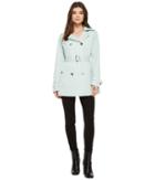 Michael Michael Kors Short Double Breasted Trench M723285f (mint) Women's Coat