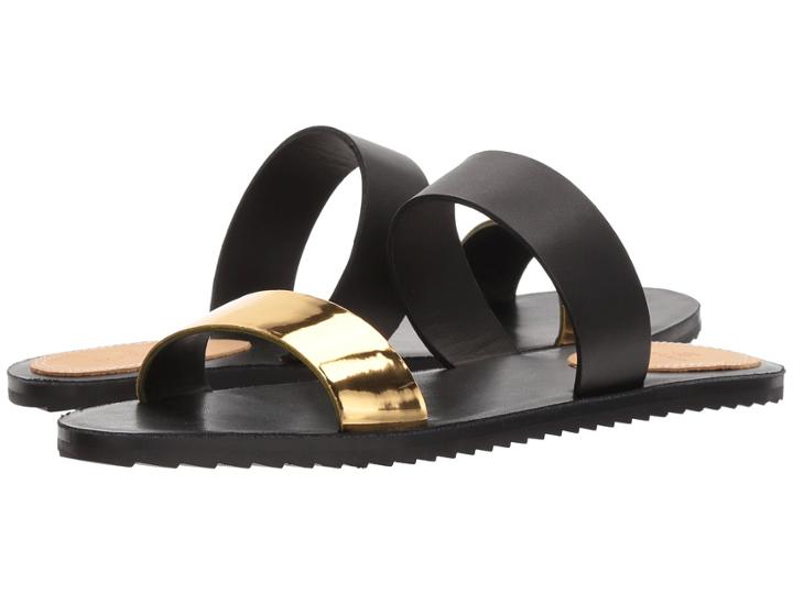 Bill Blass Juliet (black/gold) Women's Sandals