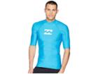 Billabong All Day Wave Performance Fit Short Sleeve (new Blue) Men's Swimwear