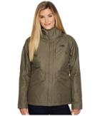 The North Face Inlux Insulated Jacket (new Taupe Green Heather) Women's Jacket