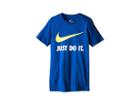 Nike Kids Jdi Swoosh Tee (little Kids/big Kids) (game Royal/game Royal/volt) Boy's T Shirt