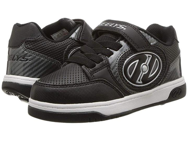 Heelys Plus X2 Lighted (little Kid/big Kid) (black/carbon) Boys Shoes