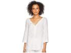 Three Dots Woven Linen Tunic (white) Women's Clothing