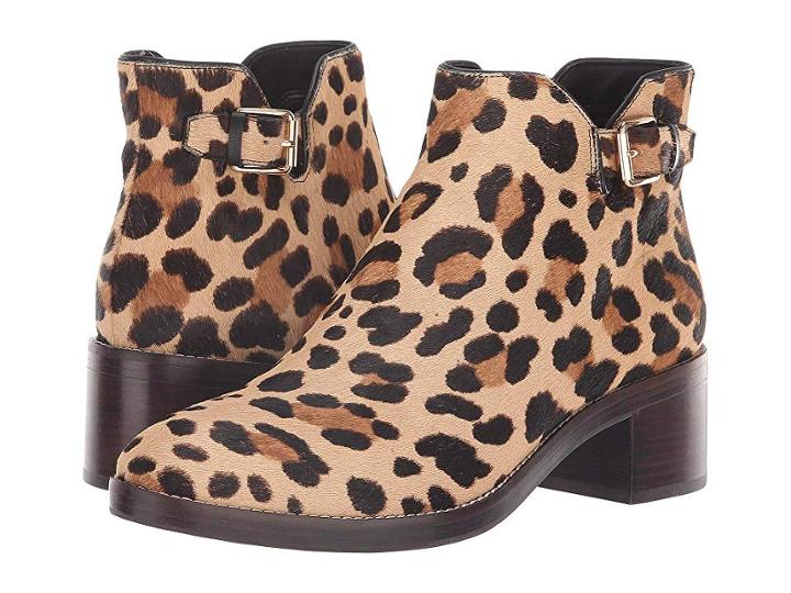 Cole Haan Harrington Grand Buckle Bootie (ocelot Print Haircalf) Women's Boots