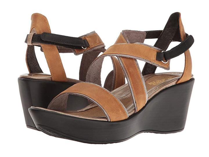 Naot Gesture (oily Dune Nubuck/silver Threads Leather/khaki Beige Leather/oily) Women's Shoes
