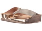 Fitflop Crystall Toe Post (rose Gold) Women's Sandals