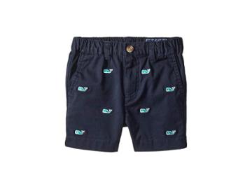 Vineyard Vines Kids Whale Embroidery Jetty Shorts (toddler/little Kids/big Kids) (vineyard Navy) Boy's Shorts