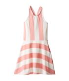 Fiveloaves Twofish Lilo Sporty Dress (big Kids) (pink Stripe) Girl's Dress