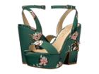 Jessica Simpson Carena (emerald Multi Rylie Floral Satin) Women's Shoes
