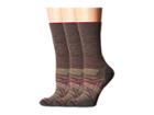 Smartwool Phd Outdoor Light Crew 3-pack (taupe 1) Women's Crew Cut Socks Shoes