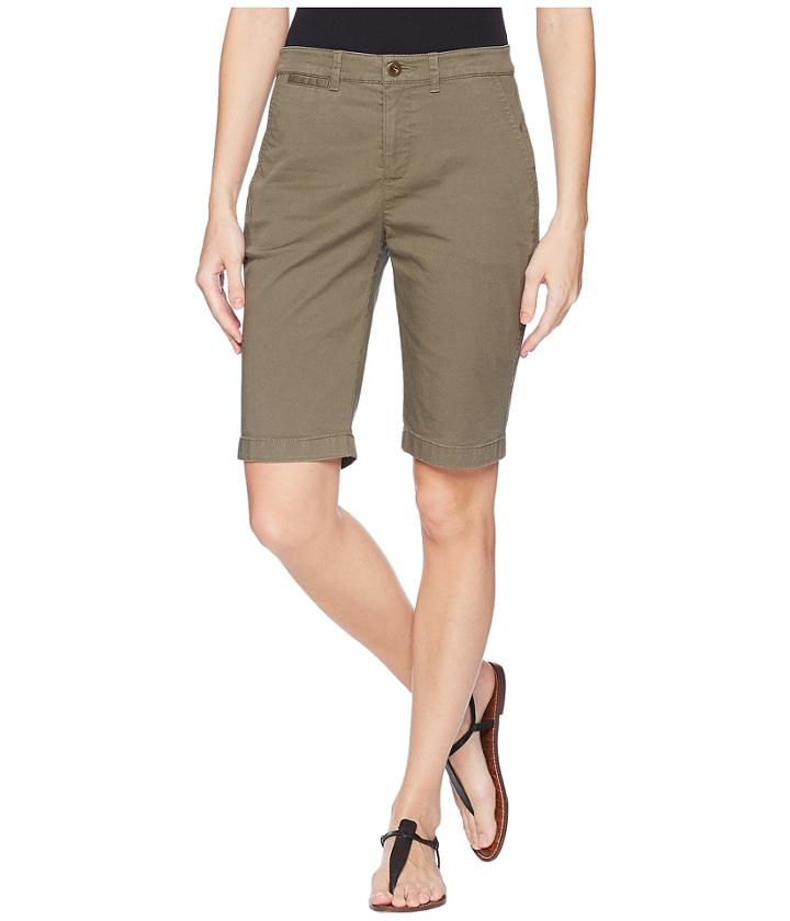 Lauren Ralph Lauren Stretch Cotton Chino Shorts (sage Moss) Women's Shorts