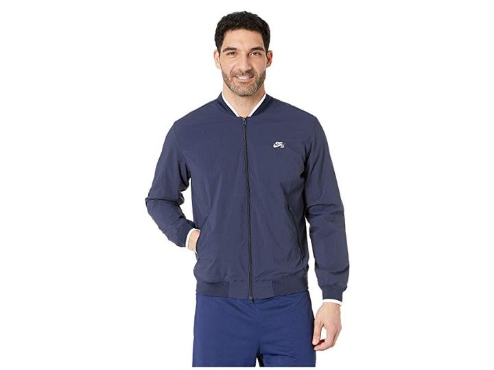 Nike Sb Sb Icon Bomber Jacket (obsidian/white) Men's Coat