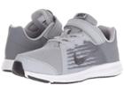 Nike Kids Downshifter 8 (little Kid) (wolf Grey/metallic Dark Grey/cool Grey/black) Boys Shoes