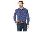 Rock And Roll Cowboy Long Sleeve Snap B2s7010 (blue) Men's Long Sleeve Button Up