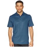 Callaway All Over Gingham Printed Polo (peacoat) Men's Clothing