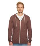 Threads 4 Thought Tri-blend Jersey Zip Hoodie (twilight Mauve) Men's Long Sleeve Pullover