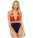 The Bikini Lab Dip Dye For You One-piece (orange) Women's Swimsuits One Piece
