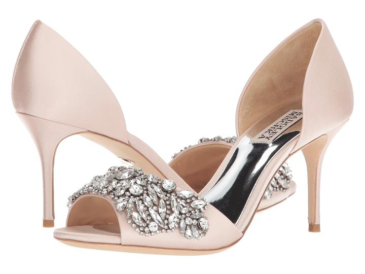 Badgley Mischka Hansen (light Pink Satin) High Heels