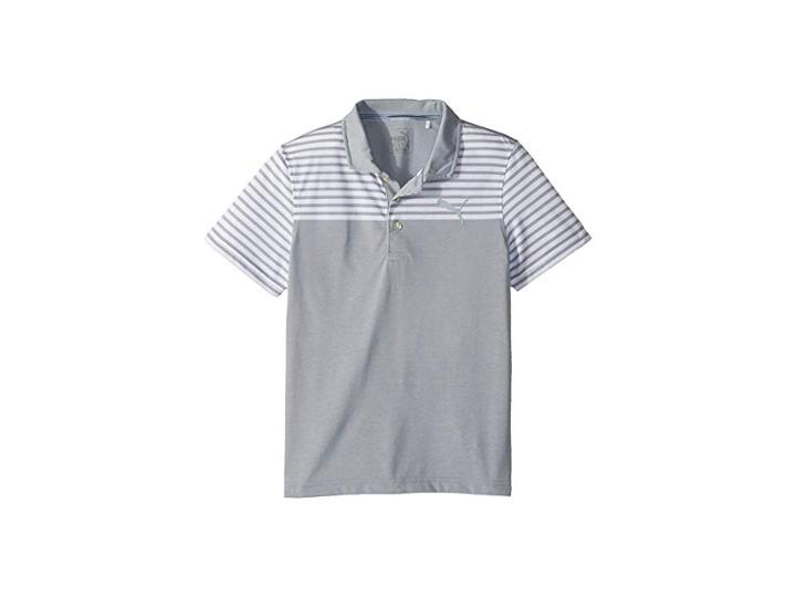 Puma Golf Kids Clubhouse Polo Jr (big Kids) (quarry) Boy's Clothing