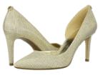 Michael Michael Kors Dorothy Flex D'orsay (white/gold/champagne) Women's Shoes