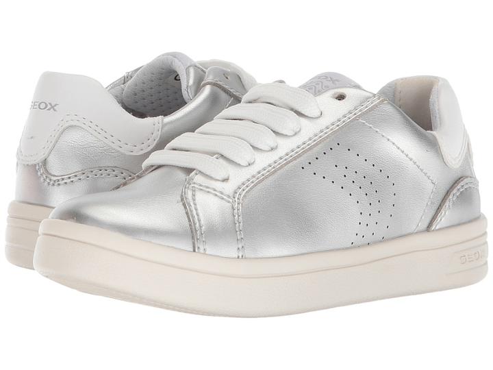 Geox Kids Dj Rock 3 (little Kid) (silver) Girl's Shoes