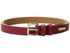 Cole Haan 20mm Pebble Leather Belt (red) Men's Belts
