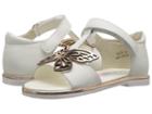 Sophia Webster Flutterby Sandal (infant/toddler/little Kid/big Kid) (white/rose Gold) Girls Shoes