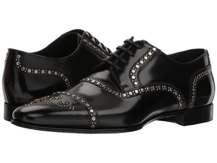 Dolce & Gabbana Studded Oxford (black) Men's Shoes