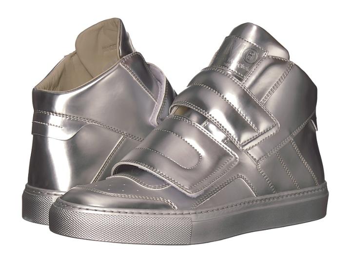 Mm6 Maison Margiela Brushed Metal High Top (silver) Women's Shoes