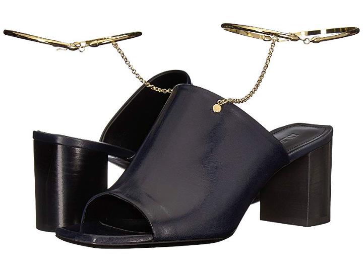 Jil Sander Js30152 (dark Blue Tripon Kid) High Heels