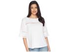 Lauren Ralph Lauren Eyelet Cotton-blend T-shirt (soft White) Women's T Shirt