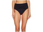 Bleu Rod Beattie Kore Shirred High Waist Bikini Bottom (black) Women's Swimwear