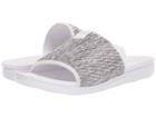 Fitflop Artknit Slide (white Mix) Women's  Shoes