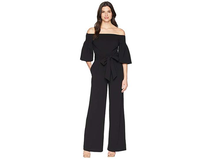 Lauren Ralph Lauren 130h Luxe Tech Crepe Ranada Jumpsuit (black) Women's Jumpsuit & Rompers One Piece
