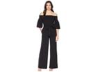 Lauren Ralph Lauren 130h Luxe Tech Crepe Ranada Jumpsuit (black) Women's Jumpsuit & Rompers One Piece
