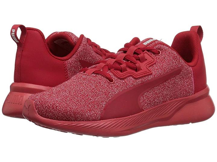Puma Kids Tishatsu Runner Knit (little Kid) (ribbon Red/puma White) Boy's Shoes