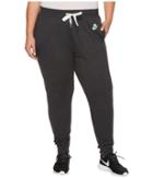 Nike Sportswear Gym Classic Pant (size 1x-3x) (black Heather/sail) Women's Casual Pants
