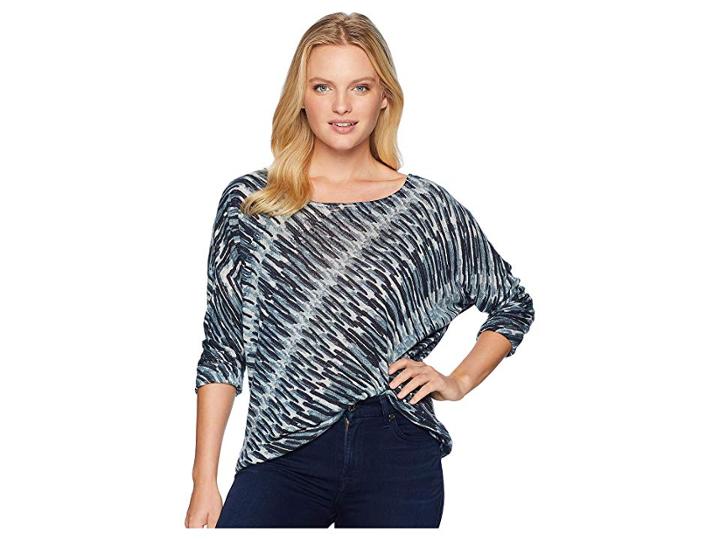 Nic+zoe Petite Green Light Top Tissue Tee (multi) Women's T Shirt
