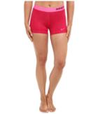 Nike Pro Three-inch Short (fuchsia Force/deep Garnet/hyper Pink) Women's Shorts