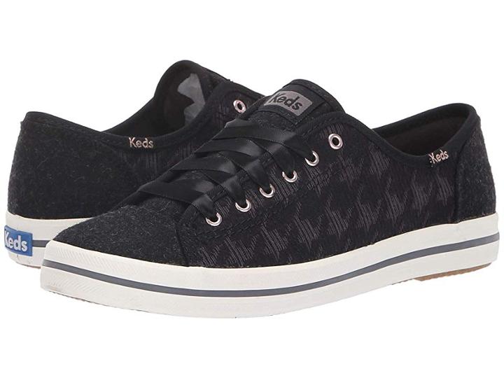 Keds Kickstart Houndstooth (black) Women's Lace Up Casual Shoes