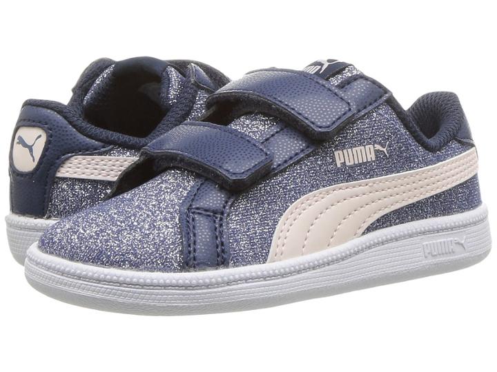 Puma Kids Smash Glitz Glamm V (toddler) (sargasso/sea/pearl) Girls Shoes