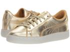 Puma Kids Suede 50th Gold (little Kid) (gold) Kid's Shoes