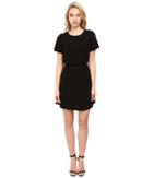 Kensie Crinkle Crepe Dress Ks8k7413 (black) Women's Dress