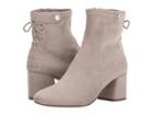 Franco Sarto Josey (warm Grey Stretch Suede Fabric) Women's Zip Boots