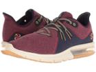 Nike Air Max Sequent 3 Premium (red Crush/wheat Gold/blackened Blue) Men's Running Shoes