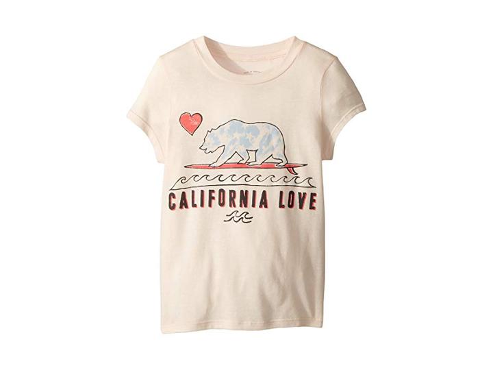 Billabong Kids Cali Love Waves T-shirt (little Kids/big Kids) (peony) Girl's T Shirt