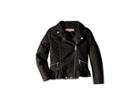 Urban Republic Kids Faux Leather Moto Jacket (little Kids/big Kids) (black) Girl's Coat